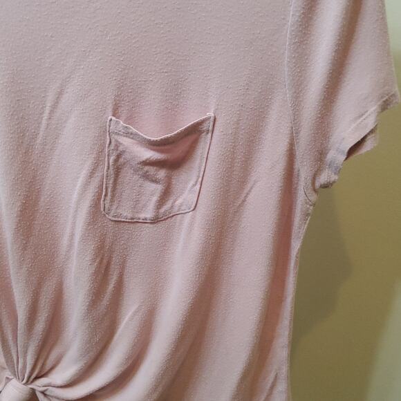 .Aeropostale Seriously Soft Perfect Crew Pocket Tee Size XL Pink - Picture 5 of 7